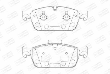 DB Тормозные колодки передн. M/GL-Class W166 12- CHAMPION 573448CH (фото 1)