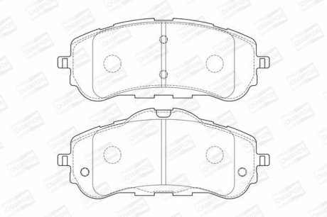 Колодки гальмівні дискові CHAMPION 573620CH (фото 1)