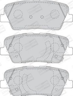 Колодки гальмівні дискові CHAMPION 573823CH