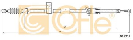 Трос ручника COFLE 10.8223 (фото 1)