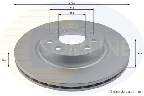 Диск тормозной Comline ADC1456V (фото 1)