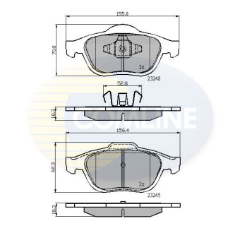 - Гальмівні колодки до дисків Comline CBP01116 (фото 1)