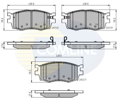 Колодки дискового тормоза Comline CBP31519 (фото 1)