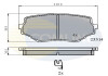 Колодки дискового тормоза CBP3475