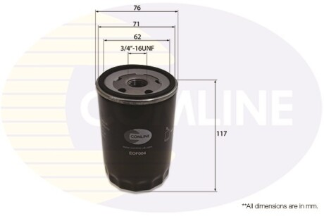 Фильтр масла Comline EOF004 (фото 1)