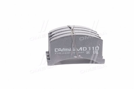 Колодка тормозная диск. передн. Таврия ЗАЗ 1102 DAFMI / INTELLI D110SM (фото 1)