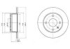 DELPHI FORD Диск тормозной передний (239,5*10) Escort ,Orion -90 BG2376