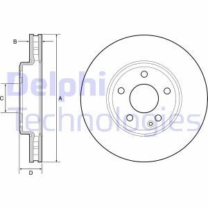 Гальмівний диск Delphi BG4646C