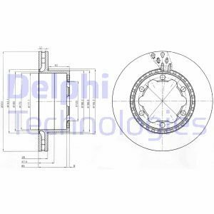 Гальмівний диск Delphi BG9015 (фото 1)