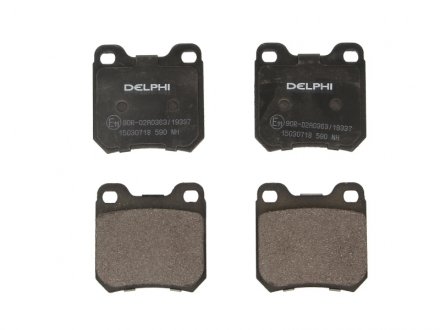 Колодки дискового тормоза Delphi LP0590 (фото 1)