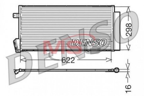 Радиатор кондиционера FIAT DOBLO вэн (152, 263) 10- DENSO DCN09018