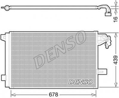 Радiатор кондицiонера DENSO DCN32063 (фото 1)