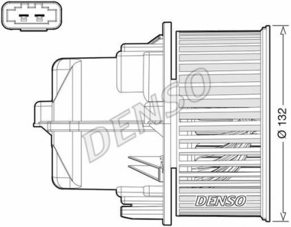 Вентилятор салону LAND ROVER / VOLVO Range Rover Evoque / XC60 2011 - DENSO DEA33002