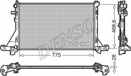 Радіатор охолоджування DENSO DRM23112 (фото 1)
