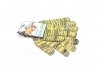 Рукавички "Рябушка" з ПВХ малюнком жовтий/сірий/жовтий70/30 10 клас розмір 10 (DOLONI) 4242