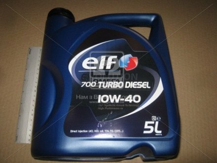 Моторное масло Evolution 700 Turbo Diesel 10W-40 полусинтетическое 5 л ELF 201553