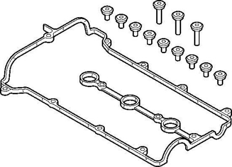 MAZDA Комплект прокладок кришки голівки 323 F V (BA) 2.0 24V (BAEP) 94-98, FORD USA ELRING 658.980 (фото 1)