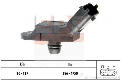FIAT Датчик давления воздуха Doblo,Grande Punto,Idea,Punto,Lancia EPS 1.993.133 (фото 1)