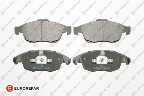 Тормозные колодки передние CITROEN BERLINGO, C4 GRAND PICASSO I, C4 II, C4 PICASSO I, DS4, DS5 PEUGEOT 5008, PARTNER, PARTNER TEPEE 1.2-1.8 10.06- EUROREPAR 1617272980 (фото 1)