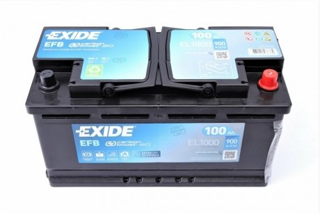 Стартерна батарея (акумулятор) EXIDE EL1000 (фото 1)