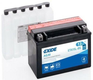Акумулятор EXIDE ETX15L-BS (фото 1)