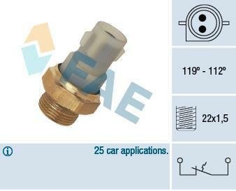 Термовыключатель вентилятора радиатора FAE 37700 (фото 1)