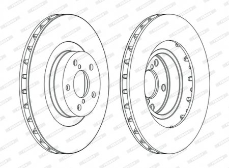 Тормозной диск FERODO DDF1175C