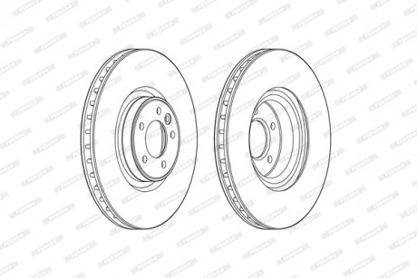 Диск гальмівний FERODO DDF2601C-1
