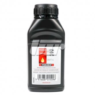 Тормозная жидкость (DOT 4), 0.25л FERODO FBX025