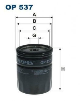 Фильтр масла FILTRON OP537