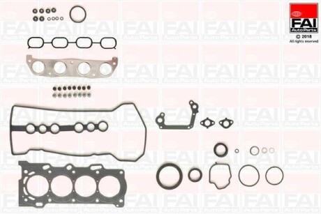 TOYOTA комплект прокладок двигуна AURIS 07-, COROLLA Liftback 99-, RAV 4 II Fischer Automotive One (FA1) FS1227 (фото 1)