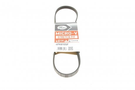 Поліклинові ремені Micro-V StretchFit (Вир-во) Gates 4PK810SF (фото 1)
