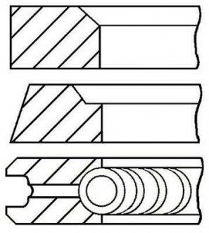 Кільця поршневі GOETZE 08-106800-00 (фото 1)