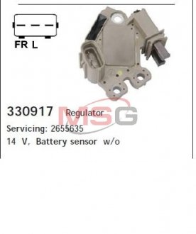 Реле регулятор напряжения генератора HC CARGO 330917 (фото 1)