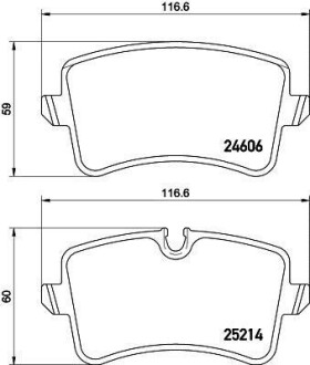 Гальмівні колодки задні A6 10- HELLA 8DB 355 016-061