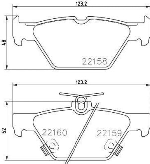 SUBARU Колодки гальм. задн. Outback 15- HELLA 8DB 355 023-341 (фото 1)