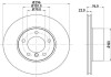 HELLA Диск тормозной перед. (вентил.) BMW 5-serie (E39) (296*22) 8DD 355 104-591