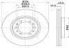 HELLA MITSUBISHI гальмівний диск передн. Pajero 90 - (276*24) 8DD 355 105-131