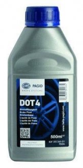 Тормозная жидкость DOT4 (0,5L) HELLA 8DF 355 360-011