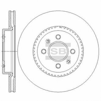 Диск гальмівний Hi-Q SD2043