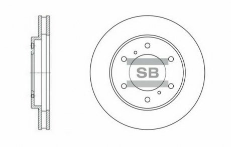 Тормозной диск передний Hi-Q SD4311