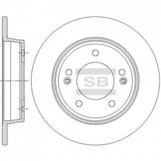 Тормозной диск Hi-Q SD1085 (фото 1)