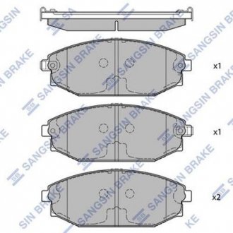 Комплект гальмівних колодок з 4 шт. дисків Hi-Q SP1053