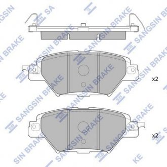 Колодки гальмівні дискові (комплект 4 шт) Hi-Q SP4120