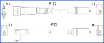 Комплект кабелів високовольтних HITACHI (Huco) 134717