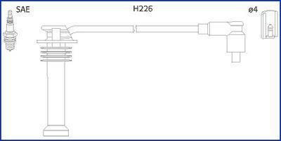 Комплект кабелів високовольтних HITACHI (Huco) 134672