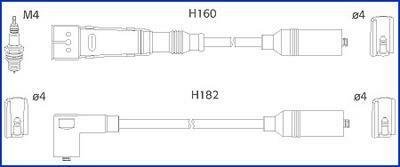 Комплект кабелів високовольтних HITACHI (Huco) 134717