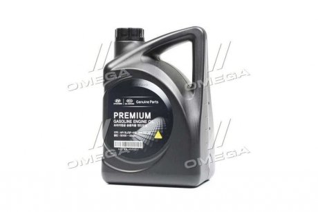 Масло моторн. Premium Gasoline 5W-20 API SL, ILSAC GF-3, 05100-00421 (Канистра 4л) Hyundai / Kia / Mobis 0510000421 (фото 1)
