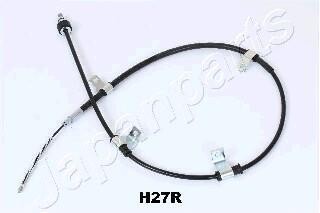 HYUNDAI Трос ручн.тормоза прав.Getz 02- (бараб.без ABS) JAPANPARTS BC-H27R