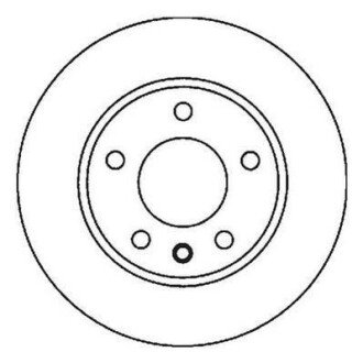 VW гальмівний диск передн.Audi A1Golf IV, Polo Skoda Fabia,Octavia I,Roomster,Polo 96- Jurid 562041JC (фото 1)